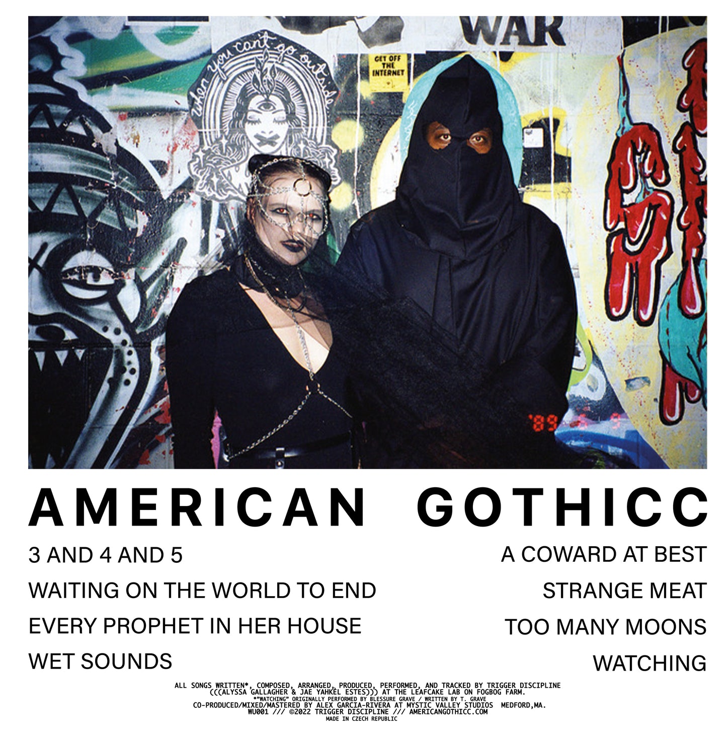 "AMERICAN GOTHICC" 180g colored marble 12" vinyl LP